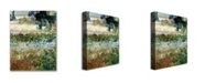 Trademark Global Vincent Van Gogh 'Garden in Bloom' Canvas Art - 47" x 30"